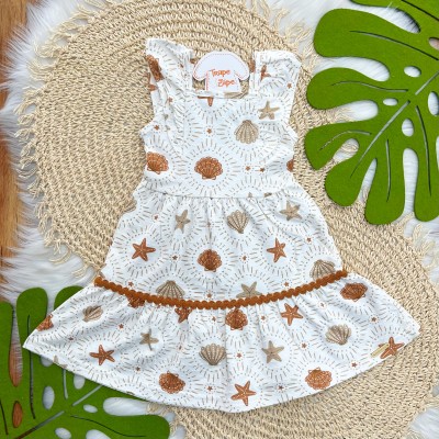 Vestido Batinha Fundo do Mar - Marrom